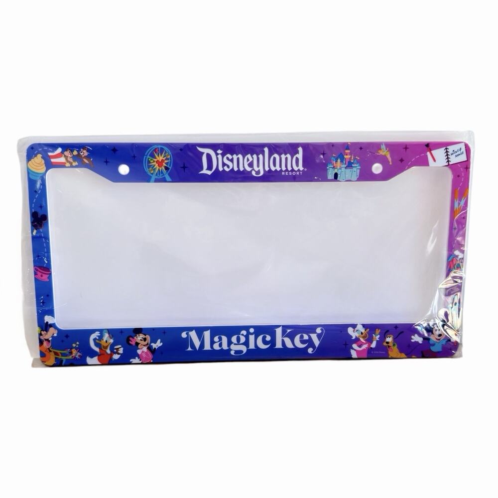 Disneyland Magic Key 2026 Exclusive License Plate Frame